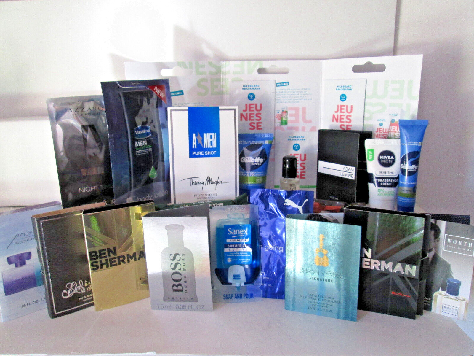 24 x Mens PAMPER HAMPER FILLERS Aftershave & Body Care Samples All