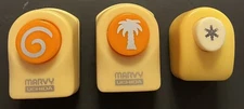 Marvy Uchida 1 Small Palm Tree, 1 Small Spiral Shape & 1 Snowflake  Paper Punch