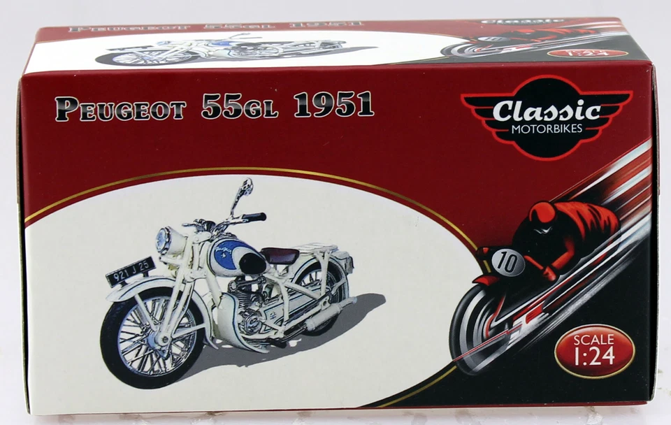 Peugeot 55GL 1951 Atlas K 1:24 Motorrad- Modell   - Bild 2 von 2