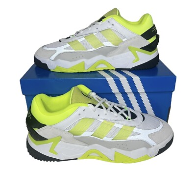 [GX0774] Adidas Mens Niteball 2 Sollar Yellow/Green Basketball Shoes