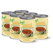 Amy's Organic Low Fat Chunky Vegetable Soup 14.3 oz ( Pack of 6 )~Exp 4/2026