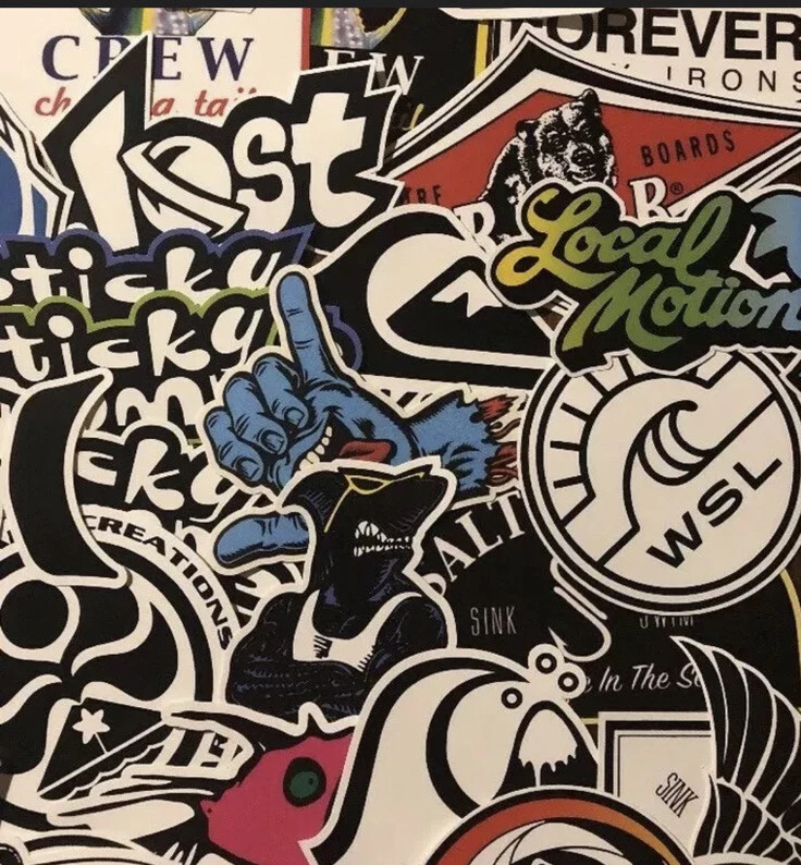 Surf Sticker Pack Quiksilver Rip Curl Maui And Son Billabong