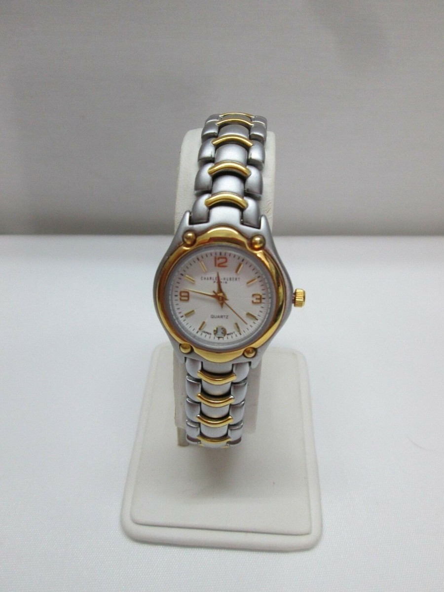 Two-Tone Ladies Wristwatch with Crown Logo PD Crown Logo W/ Japan Movement Ladies Watch Serial PP1185  main image 3