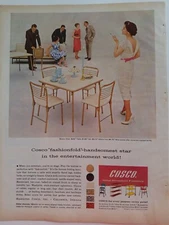 1959 Cosco metal household furniture table chairs vintage ad
