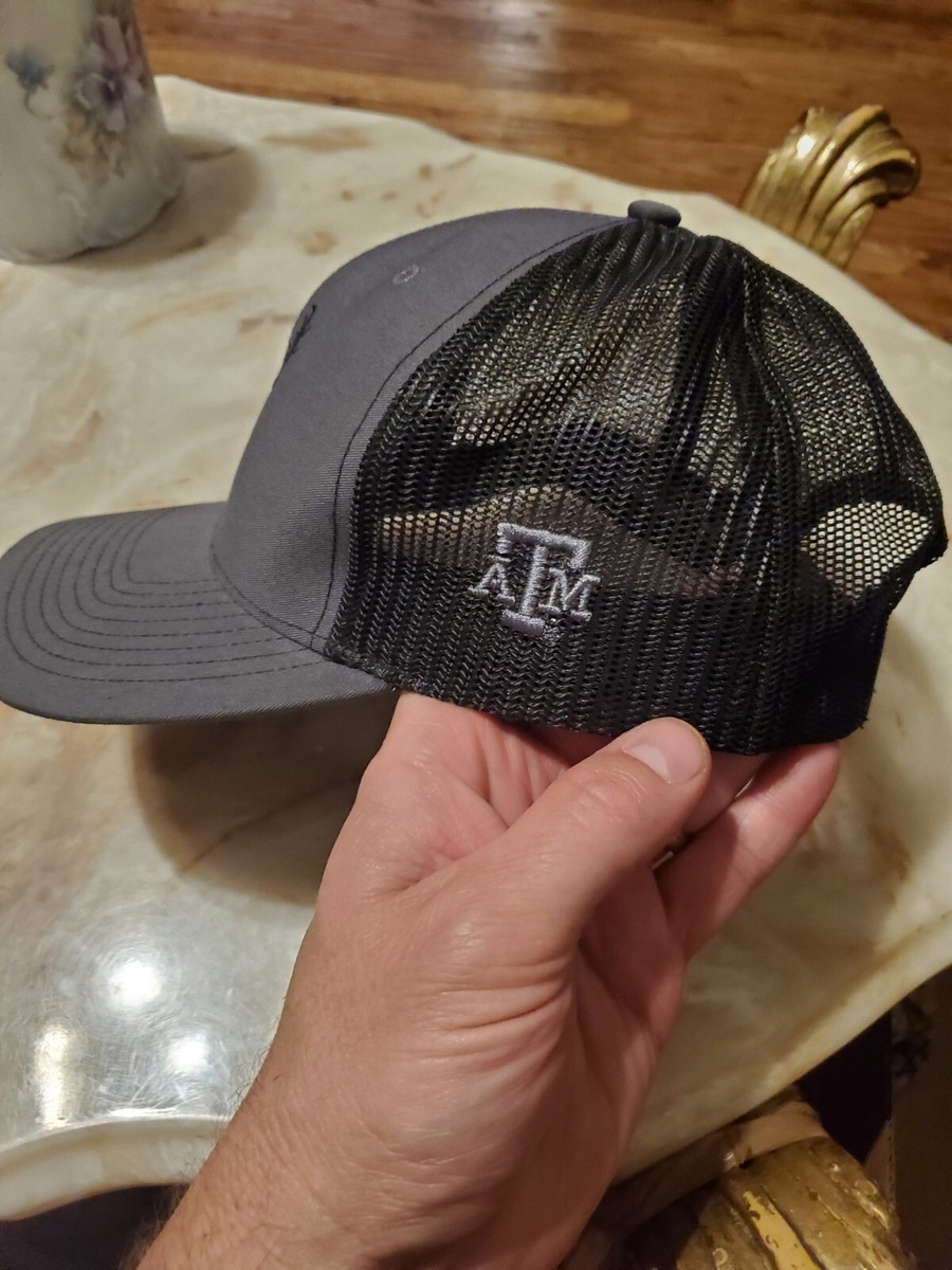 Texas A&M Black Skully Gray/Black Richardson 112 Snap Back  display picture 2