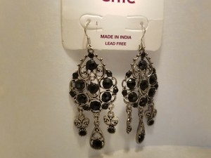 Black And Silver Chandelier Earrings Ebay
