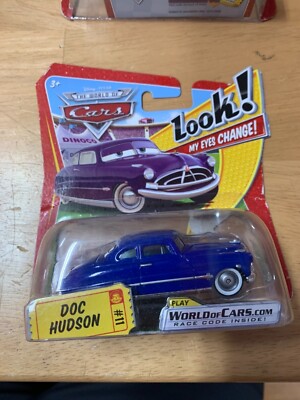 Disney Pixar Cars Look My Eyes Change Doc Hudson Opened RARE 