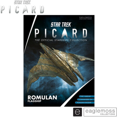 Star Trek Ship Eaglemoss Star Trek Picard Romulan Flagship Die-Cast Model | Official Collector's Edition Picard Collectible Ship-874721
