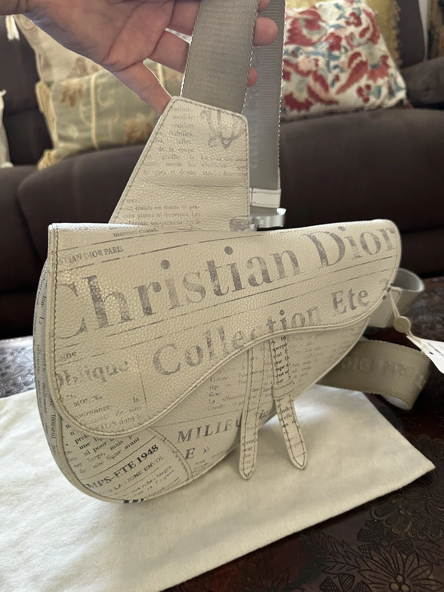 Christian Dior Saddle Bag x Daniel Arsham Collaboration Limited Edition!  Rare!