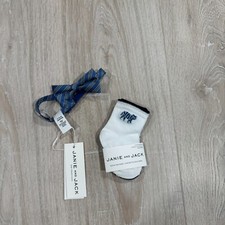 Janie and Jack Baby Boy Bow Tie 0-24 mos And 2 Pairs Socks 3-6 Mos NEW