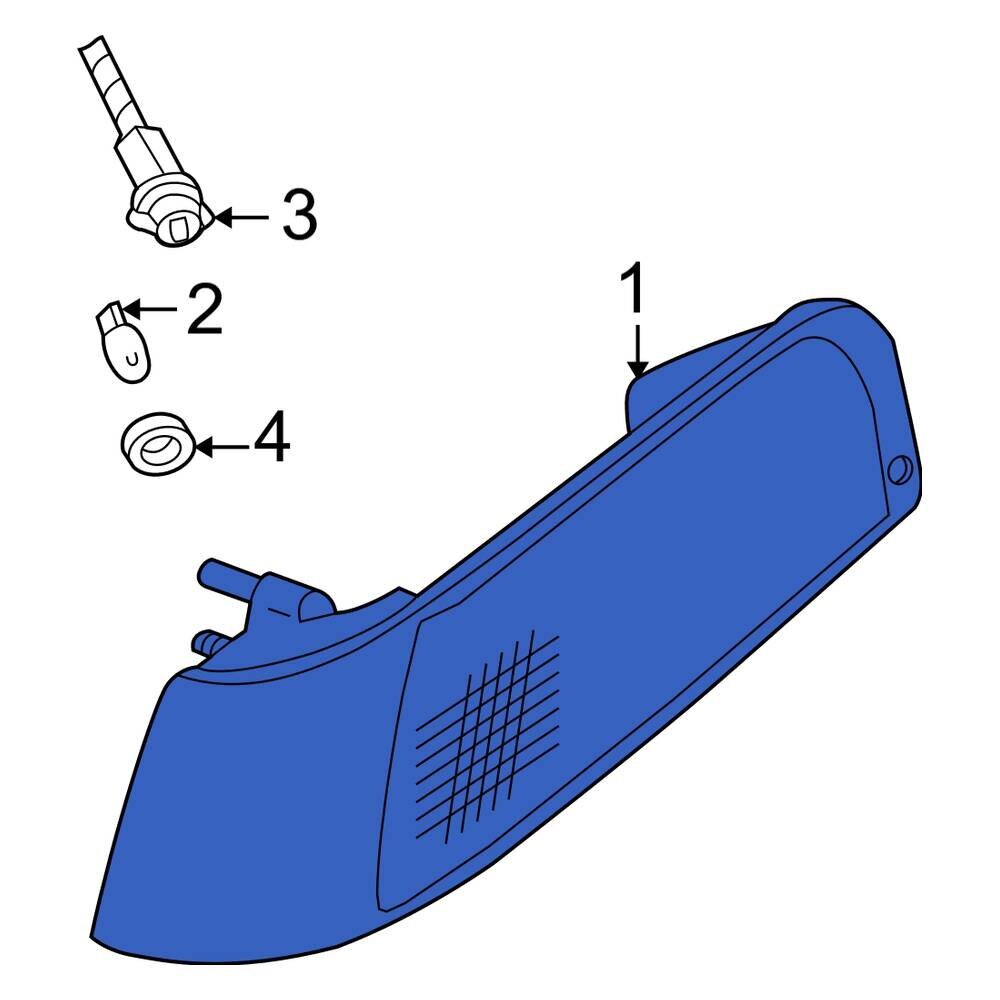For Ford Crown Victoria 20052011 Ford 6W7Z15A201BA Left Side Marker Light eBay
