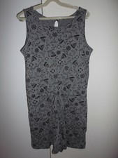 BNWOT "GU JAPAN" WOMENS GREY SHORTALLS ** SIZE L / 12