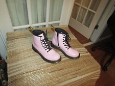 Dr. Martens Pale Pink 1460 J - Patent Leather Boots Youth Size 4 UK 3