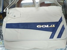 BORSA TRACOLLA GOLA SPORT VINTAGE BIANCA E BLU con logo
