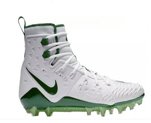 nike high tops green and white