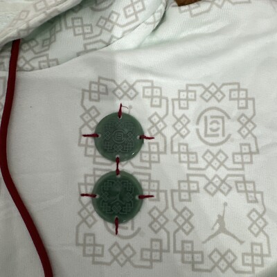 Nike Air Jordan x Clot Jade Fleece Hoodie 'Barely Green