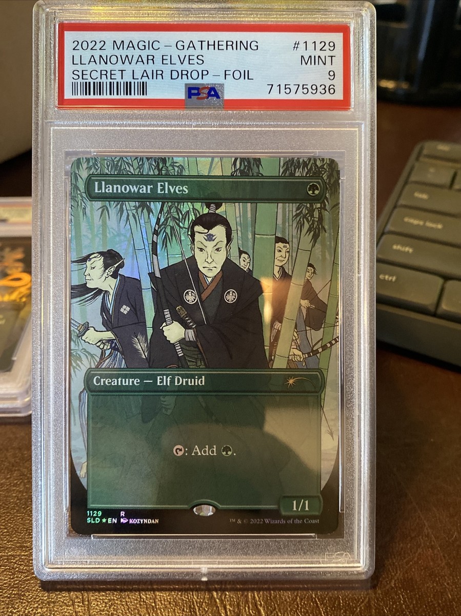 PSA 9 MTG Llanowar Elves - Foil - English Secret Lair SLD Mint | eBay