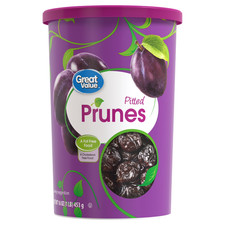 Great Value Unsweetened Pitted Prunes Canister, 16 oz