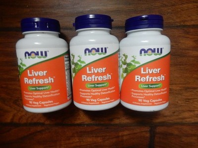 3PK Now Liver Refresh ~ 90 Vegs Capsules Each ~ EXP 9/27 ~ FAST SHIP ~ SEALED