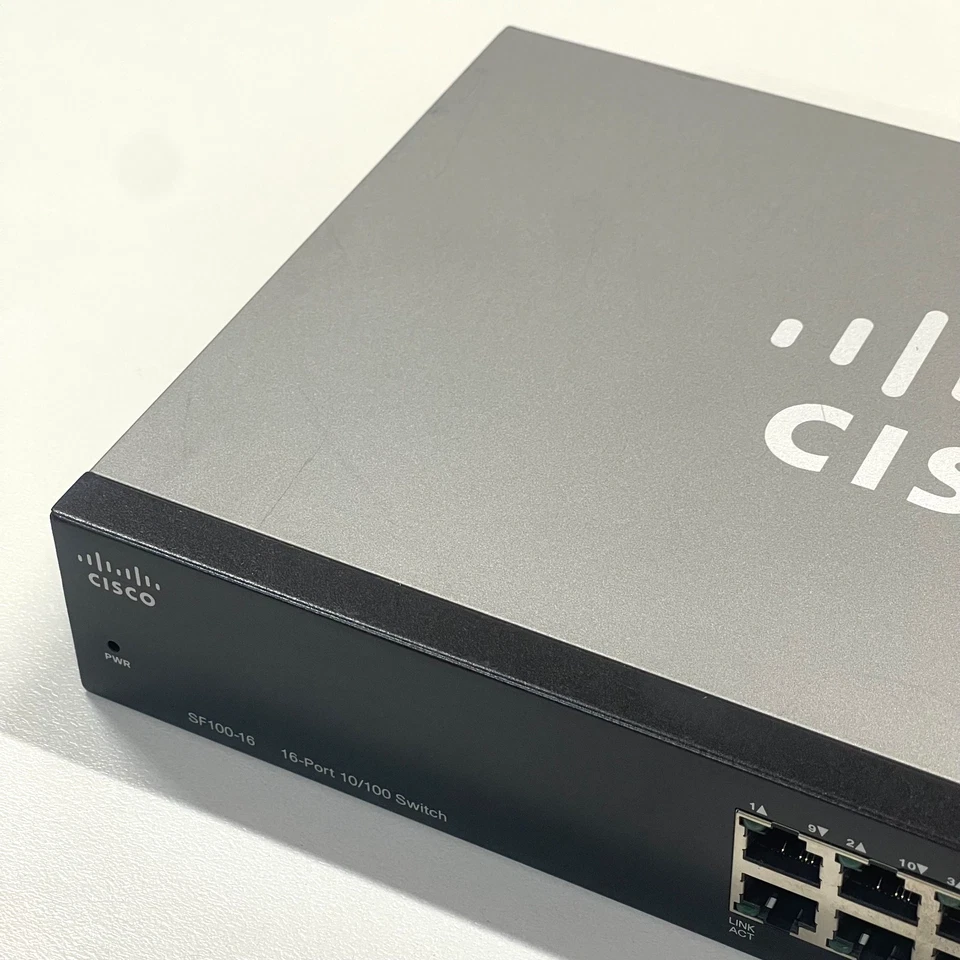 OEM Cisco 100 Series 16-Port Gigabit Unmanaged Network Switch 10/100 SF100-16 v2 - Image 2 of 4