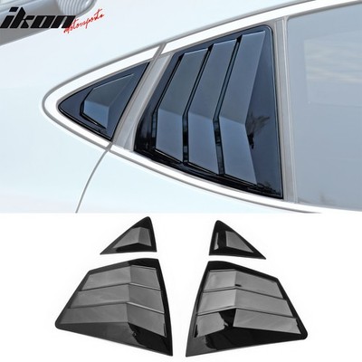 Fits 25-26 Toyota Camry IKON Window Louvers Vent Scoop Covers ABS Gloss Black