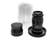 Leica Leitz Elmarit-M 1:2,8/90mm schwarz "frühe Version" schöner Zustand Set