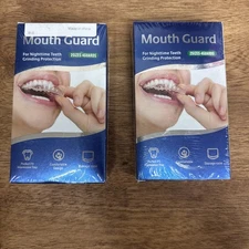 Mouth Guard for Clenching Grinding Teeth at Night 2 Sizes w/ Case, Lot of 2