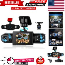 2026 New Full View Wireless Dash Cam, 360° -...