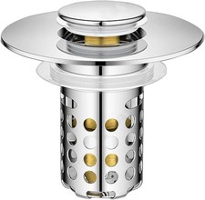 Bathroom Sink Drain Strainer Pop Up Drain Filter Stainless Steel