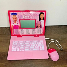 Lern- und Zweisprachiger Laptop in Englisch/Italienisch, Barbie, Lexibook