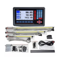 3 Axis DRO + 3PCS Linear Scales LCD Digital Readout Kit for Bridgeport Mill EDM