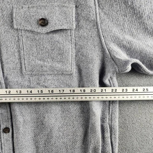 The Men's Store at Bloomingdale's Wool Button Front Overshirt XL Stone Wash L/S image 6