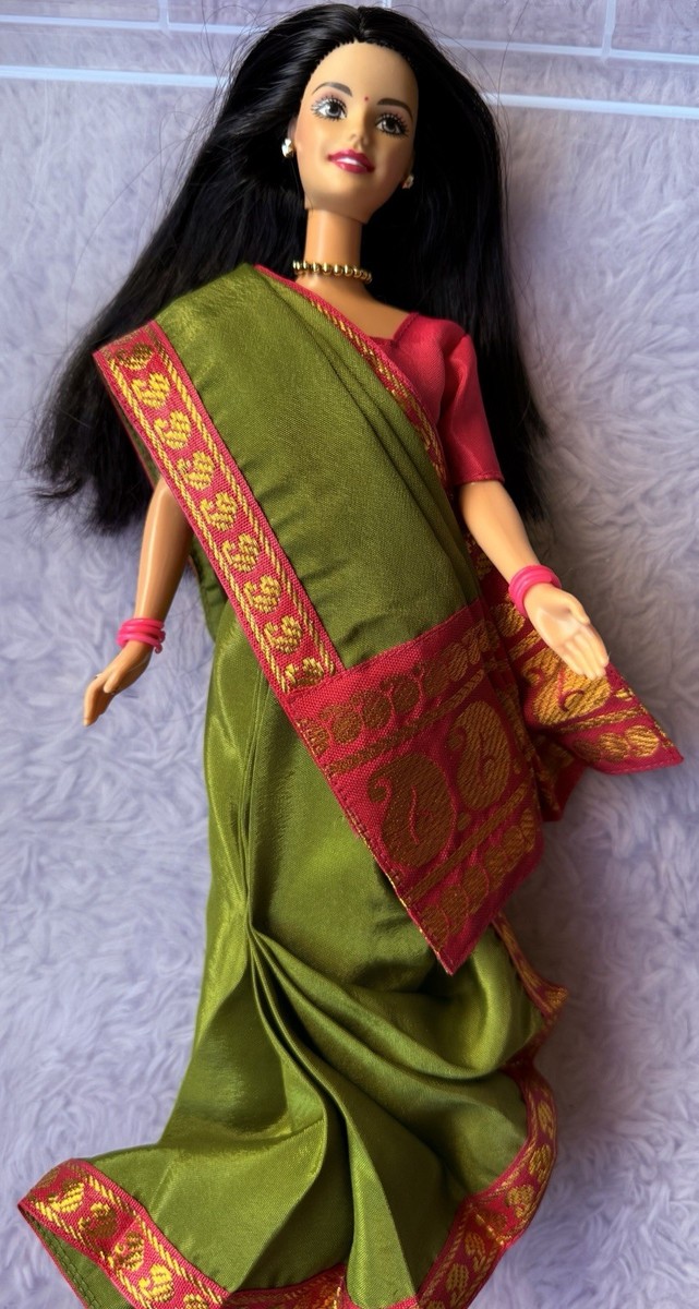 RARE MATTEL BARBIE IN INDIA DOLLS OF THE WORLD 2002 EUC TNT BENDABLE KNEES
