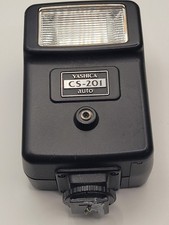 Yashica CS-201 Auto Shoe Mount Flash FOR SLR DSLR cameras Tested & Works