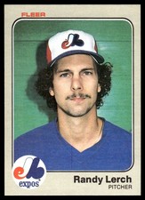 Randy Lerch 1983 Fleer #287 Montreal Expos MLB READ FREE SHIPPING AutographDen