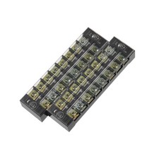 2 Pcs 8 Positions 600V 25A Cable Barrier Block Terminal Strip
