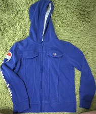 Champion Boys Blue Full Zip Hoodie Jacket Size M
