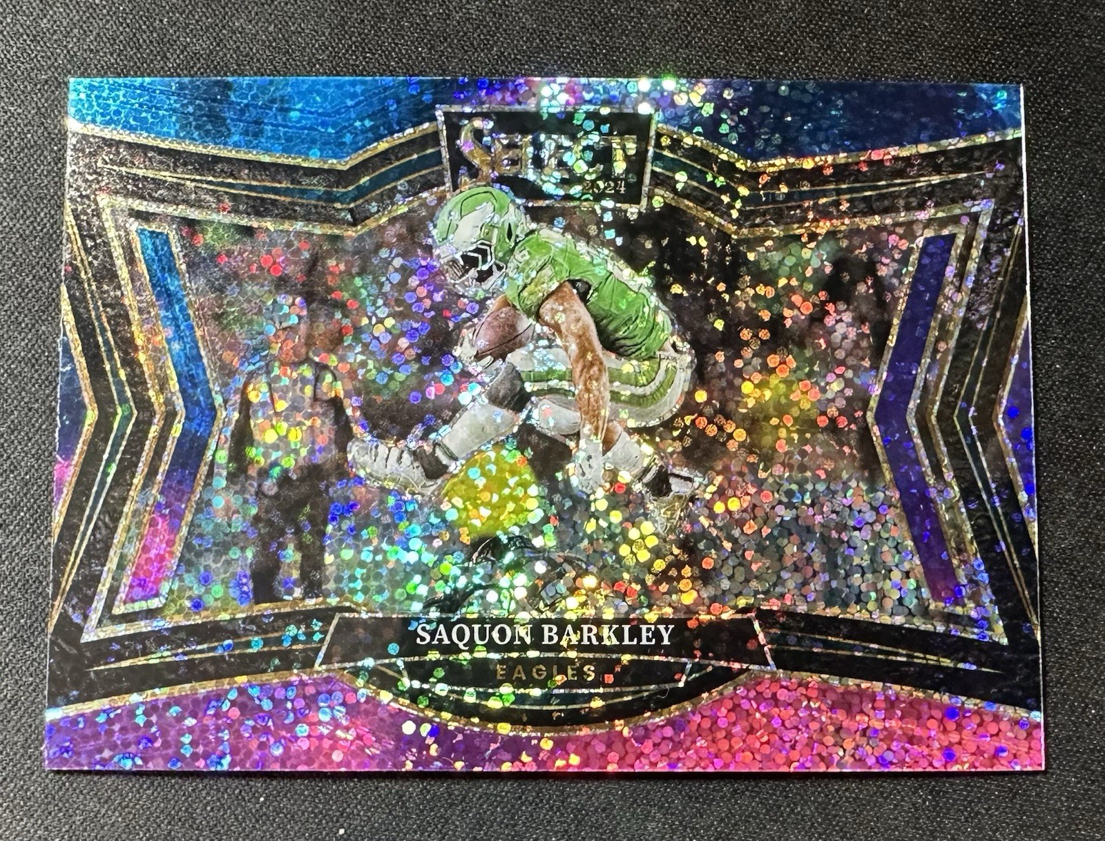 2024 PANINI SELECT COSMIC PRIZM #492 SAQUON BARKLEY FIELD LEVEL EAGLES SEE DESCP