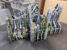 Huge Ruined Abbey - Fantasy wargaming Terrain - Mordheim, DnD, Warhammer,