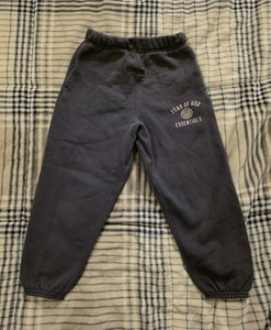 Fear Of God Essentials Heavyweight Sweatpants Joggers Stone Gray YOUTH Size 8