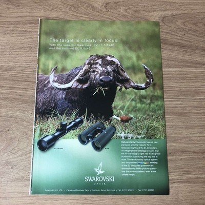 GUNS93 MAGAZIN WERBUNG 12X9 SWAROVSKI OPTIK PV-I TELESKOPVISIER