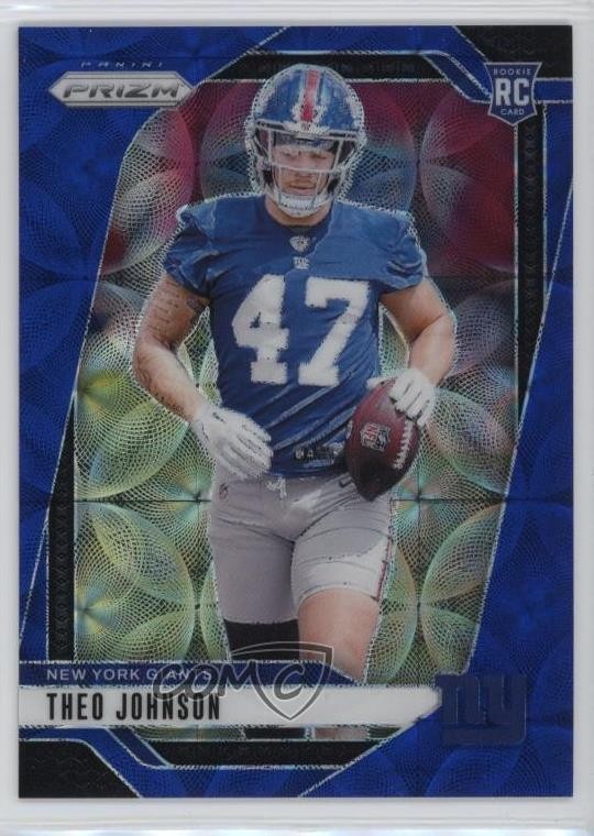 2024 Panini Prizm Rookies Choice Blue 3/14 Theo Johnson #390 Rookie RC 0m89