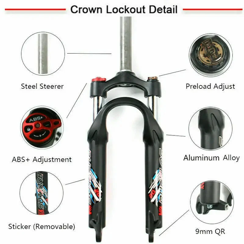 Folding Bicycle Front Suspension Fork 20inch 20er 50mm Travel Fit Disc Brake - Image 3 of 4