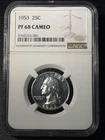 1953 Washington Quarter Proof NGC PF 68 CAMEO