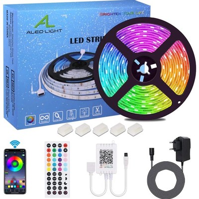 LED Strip, 5m, 20 Farben, 4 Programme, Fernbedienung, RGB, modern, Indoor