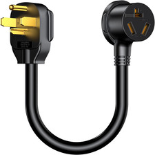 1.5FT Dryer Outlet Adapter,3 Prong to 4 Prong Dryer Adapter, NEMA 14-30P Male to