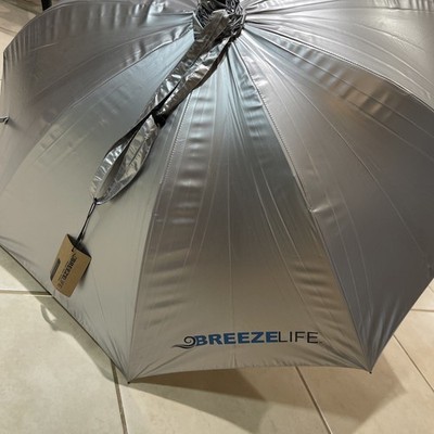Original Mister Breeze Sun Umbrella with Fan Grey Does not include Mister NWT