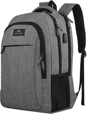 MATEIN Travel Laptop Backpack, Anti-Theft Slim Computer Bag with USB Charging