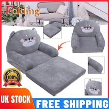 Kids Sofa Bed 2-in-1 Flip Out Cuddly Toddler Couch Convertible Chair to Lounger