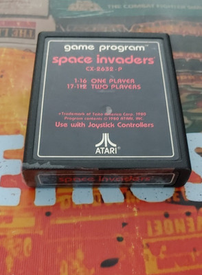 Space Invaders (1981) (Modul & Anleitung) working blue label Classic ATARI 2600